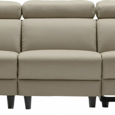 Sedací souprava Sammy, syntetická kůže, 3 místná, béžová - 2