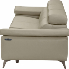 Sedací souprava Sammy, syntetická kůže, 3 místná, béžová - 3