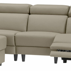 Sedacia súprava Sammy, syntetická koža, 3 miestna, béžová - 4