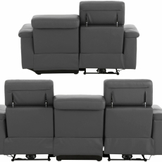 Sedacia súprava Tanos (SET 2+3), syntetická koža, šedá - 5