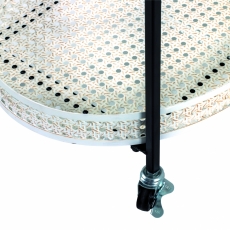 Servírovací stolek Feril, 70 cm, béžová / černá - 3