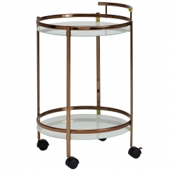 Servírovací stolek Hariet, 80 cm, zlatá