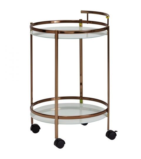 Servírovací stolek Hariet, 80 cm, zlatá