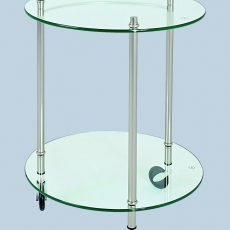 Servírovací stolek Jitte, 63 cm, stříbrná - 2