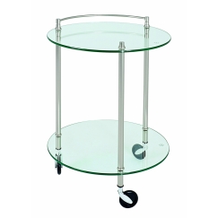 Servírovací stolek Jitte, 63 cm, stříbrná