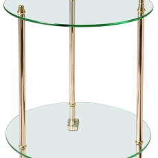 Servírovací stolek Lydia, 60 cm, zlatá - 1