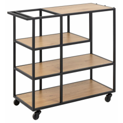 Servírovací stolík Seaford, 80 cm, divoký dub