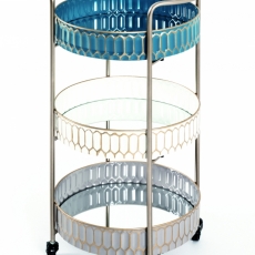 Servírovací vozík Beatris, 77 cm, vícebarevný - 1