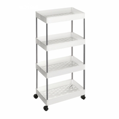 Servírovací vozík Sammie II., 86 cm, biela