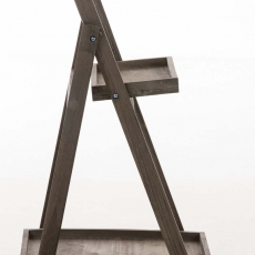 Skladací poschodový regál Darek, 74 cm, hnedá - 4