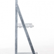 Skládací poschoďový regál Kima, 113 cm, antik šedá - 2