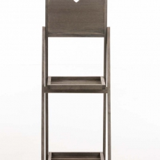 Skladací poschodový regál Kima, 113 cm, hnedá - 2