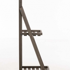 Skládací poschoďový regál Kima, 113 cm, hnědá - 3