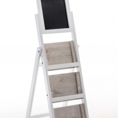 Skladací poschodový regál Rebeka, 99 cm, biela - 3