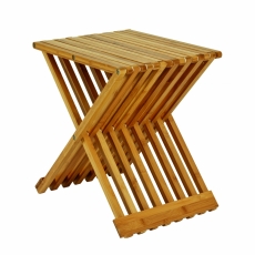 Skládací stolek Cliff, 44 cm, bambus - 1