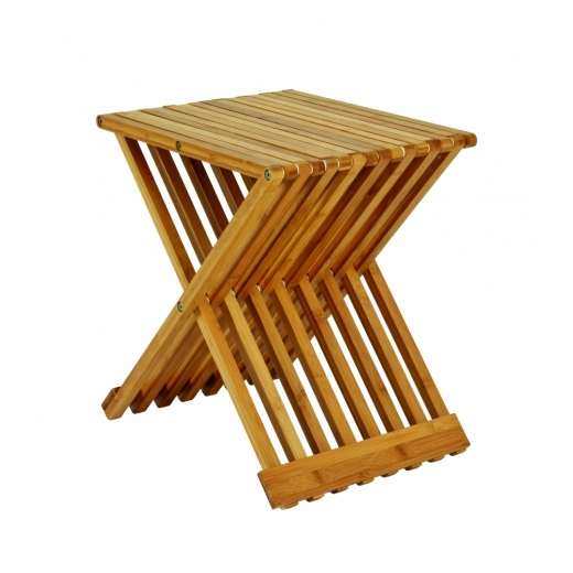 Skladací stolík Cliff, 44 cm, bambus - 1
