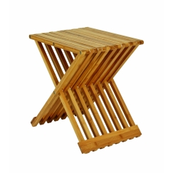 Skladací stolík Cliff, 44 cm, bambus