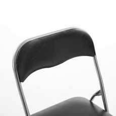 Skládací židle Gisel, černá / šedá - 5