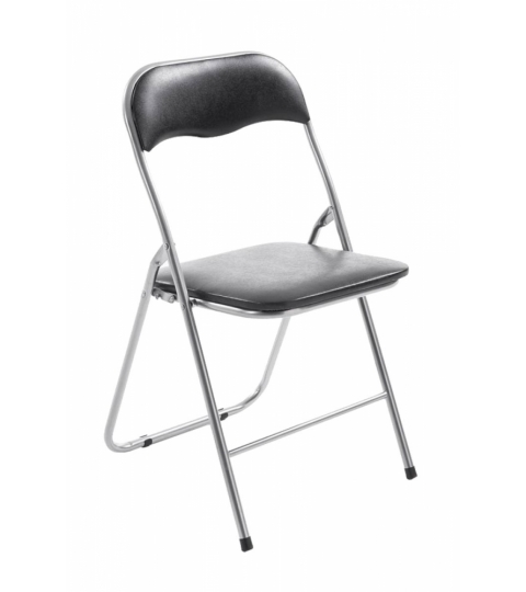 Skládací židle Gisel, černá / šedá