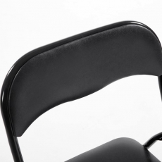 Skladacia stolička Gisel, čierna - 5