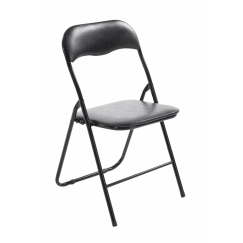 Skladacia stolička Gisel, čierna