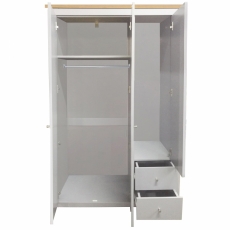 Skříň Emar, 180 cm, šedá / dub - 4