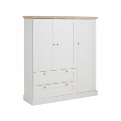 Skriňa Brusel, 130 cm, biela