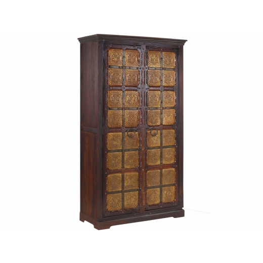 Skriňa Esha, 180 cm, hnedá - 1