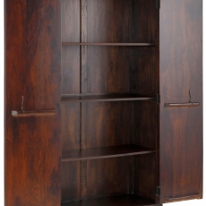 Skriňa Esha, 180 cm, hnedá - 4