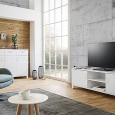 Skriňa s 3 dverami a 3 zásuvkami Industry, 120 cm - 9