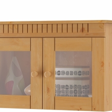 Skříňka Brix, 70 cm, borovice / sklo - 1