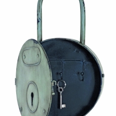 Skříňka na klíče Glor, 44 cm, šedá - 2