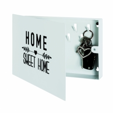 Skříňka na klíče Home, 28 cm, bílá - 3