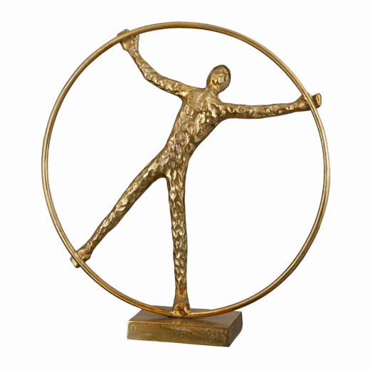 Socha Wheel, 41 cm, zlatá - 1