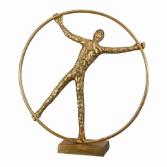 Socha Wheel, 41 cm, zlatá