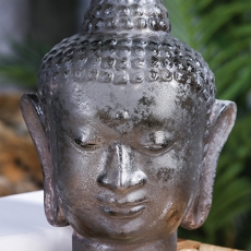Soška Buddha hlava z recyklovaného skla, 30 cm - 2