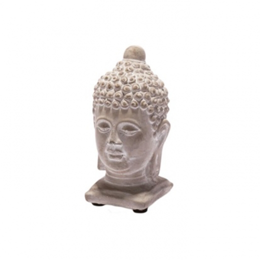 Soška Budha hlava, 13 cm, betón - 1