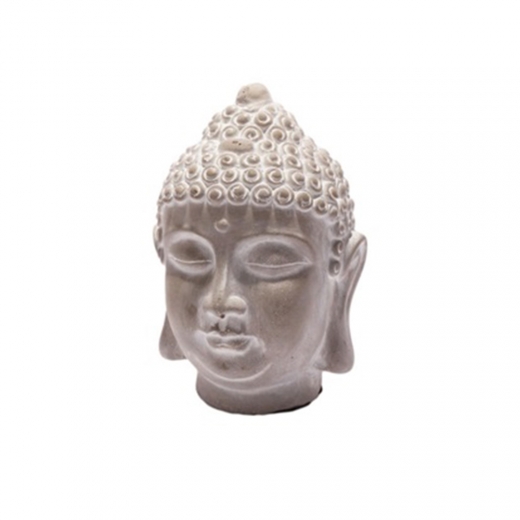 Soška Budha hlava, 16 cm, betón - 1