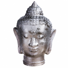 Soška Budha hlava z recyklovaného skla, 30 cm - 1