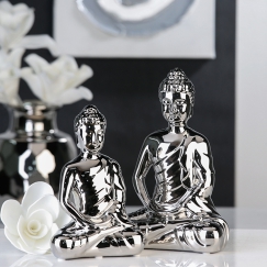 Soška keramická Sedící Buddha, 24,5 cm
