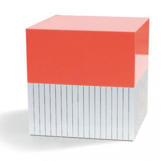 Šperkovnice dřevěná Stripes & Orange, 15 cm - 1