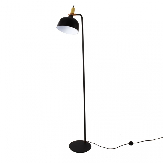 Stojací lampa kovová Acky, 160 cm, černá - 1