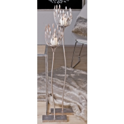 Stojací svícen Trevi, 93 cm, stříbrná
