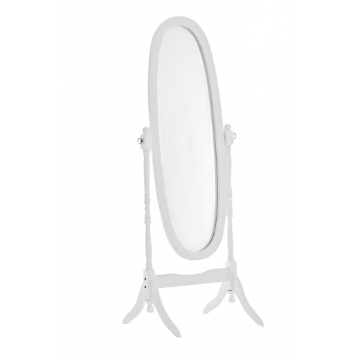 Stojací zrcadlo Cora, 150 cm, bílá - 1