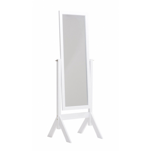 Stojací zrcadlo Elvis, 153 cm, bílá - 1