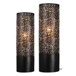 Stojacia lampa Nat, 63 cm, čierna / zlatá
