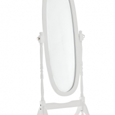 Stojacie zrkadlo Cora, 150 cm, biela - 1