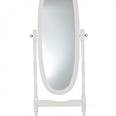 Stojacie zrkadlo Cora, 150 cm, biela - 2