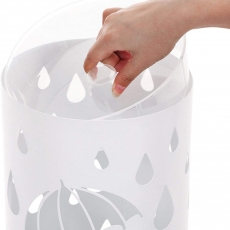 Stojan na dáždniky Defect, 49 cm, biela - 6