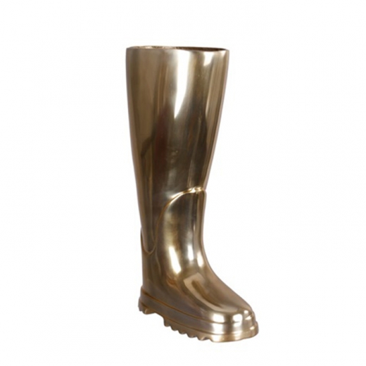 Stojan na dáždniky hliníkový Boot, 44 cm, mosadzná - 1